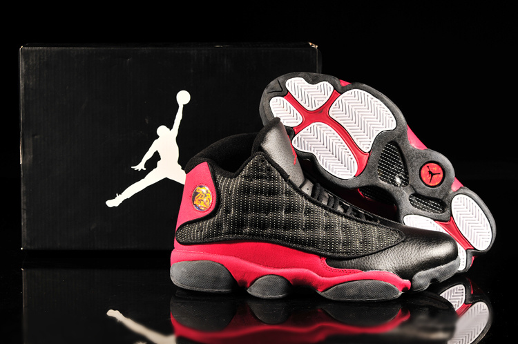 2013 Air Jordan 13 Black Red Shoes