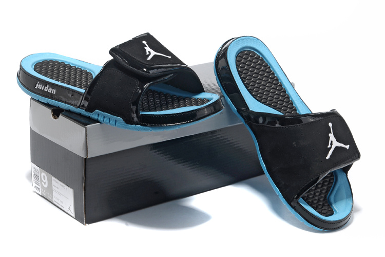 2013 Jordan Hydro 2 Black Blue Slipper.jpg