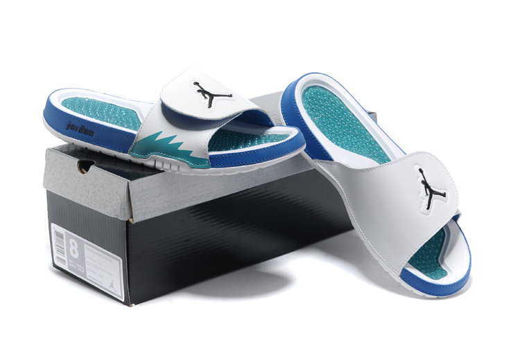 2013 Jordan Hydro 5 White Blue Slipper.jpg