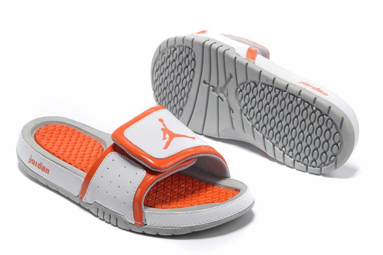 2013 Jordan Hydro 2 White Orange Slipper.jpg - Click Image to Close