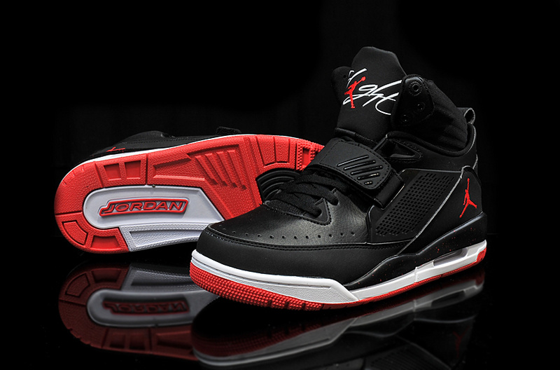 2015 Air Jordan Flight 97 Black Red - Click Image to Close