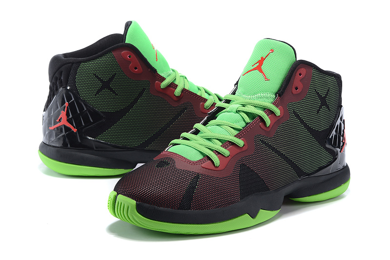 black red and green jordans