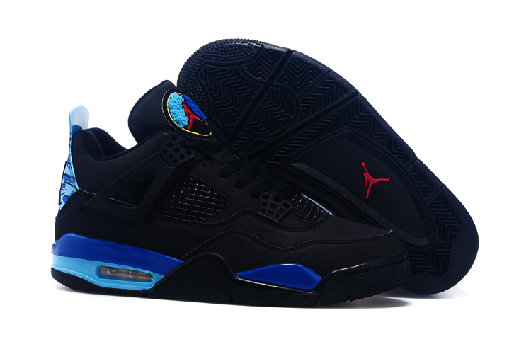 2015 Black Blue Red Jordan 4 And Shoes - Click Image to Close