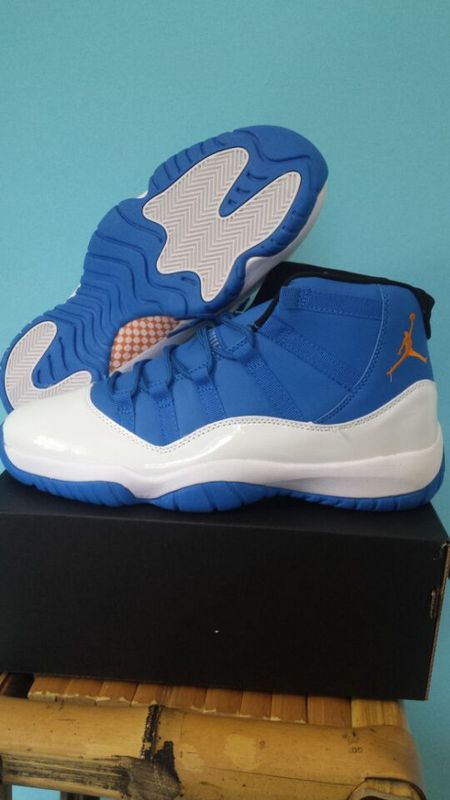 Latest Air Jordan 11 Retro White Blue