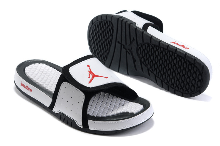 2015 Jordan Hydro 2 White Black Red Sandal