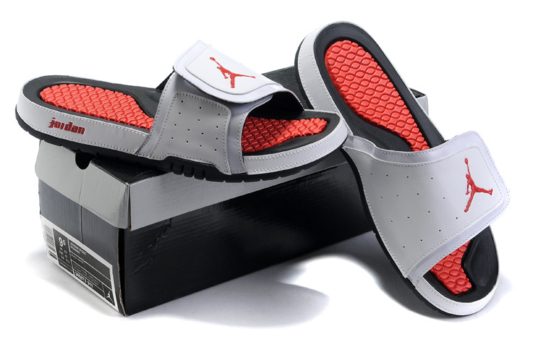 2015 Jordan Hydro 2 White Red Black Sandal