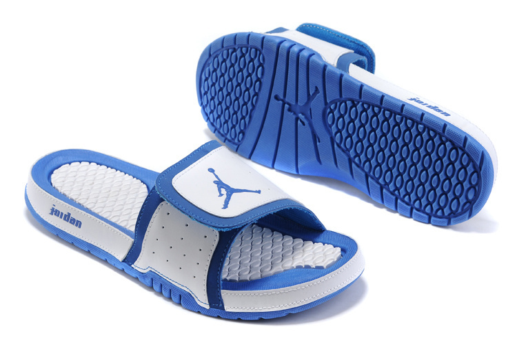 2015 Jordan Hydro 5 White Blue Sandal 