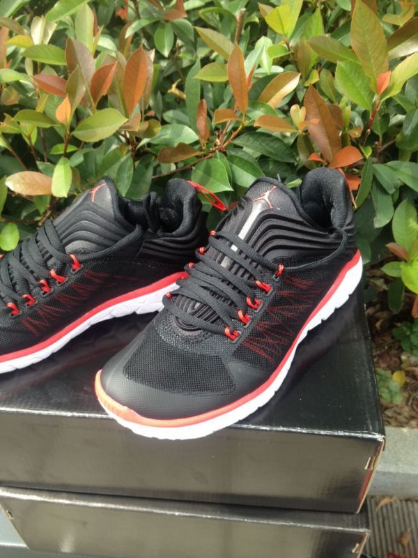 2015 Jordan Running Shoes Black Red White