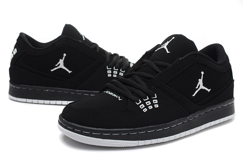 all black jordans low top