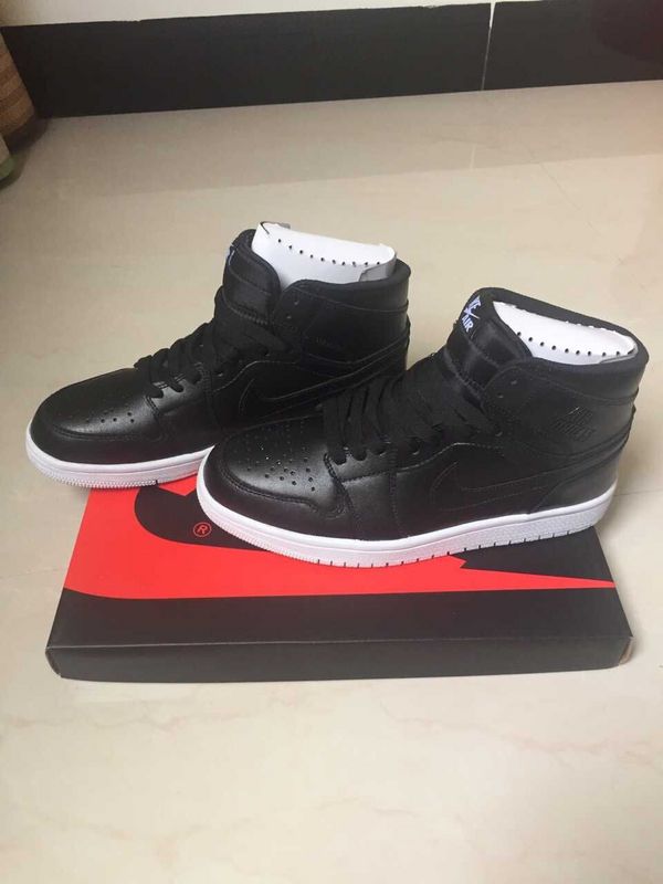 2015 New Air Jordan 1 Retro Oreo Black Shoes