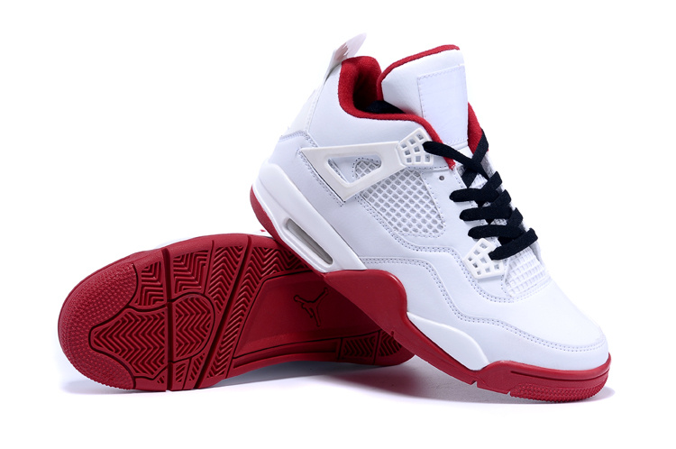 2015 Original Jordan 4 White Red Black Shoes