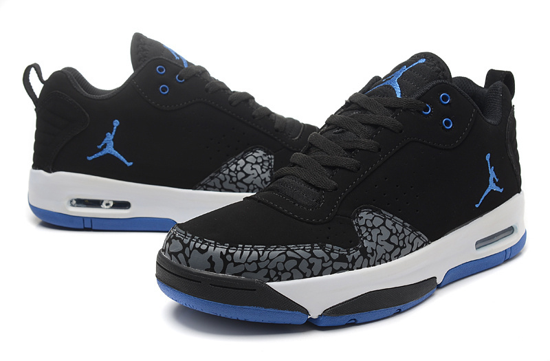 2015 Original Jordan Cement Black Blue White Shoes - Click Image to Close