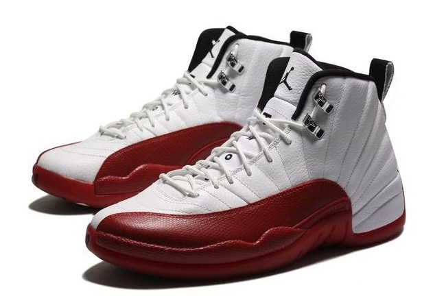 2016 Air Jordan 12 Cherry White Red Shoes - Click Image to Close