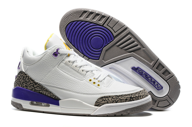 white purple and yellow jordans