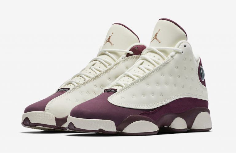 2017 Air Jordan 13 Retro White Wine Red Shoes