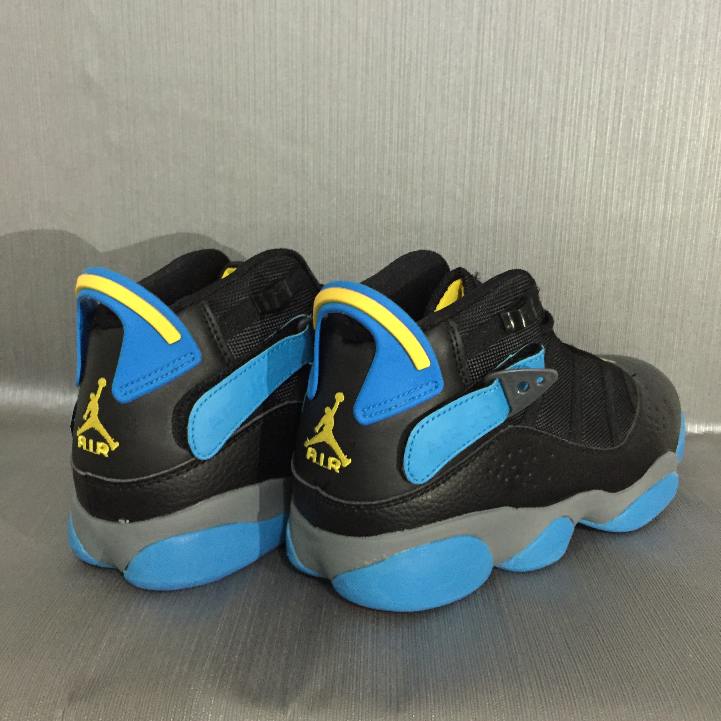 jordan 6 rings blue and yellow