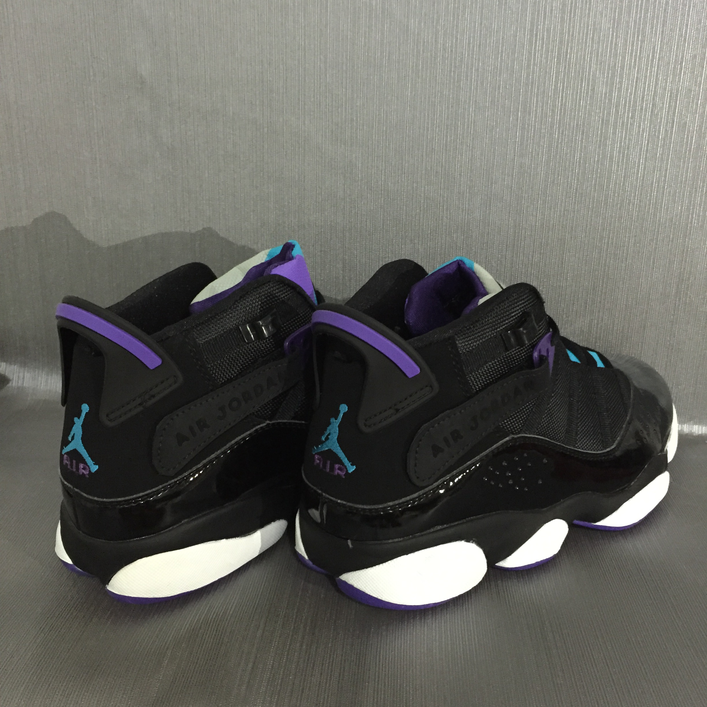 2017 Air Jordan 6 Rings Black Purple White Shoes