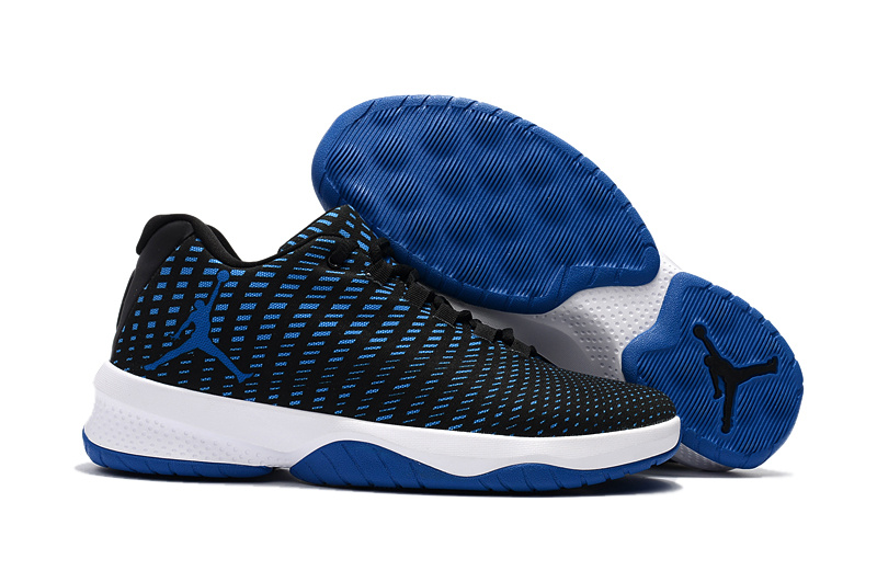 2017 Air Jordan Basketball SHoes Black White Blue - Click Image to Close