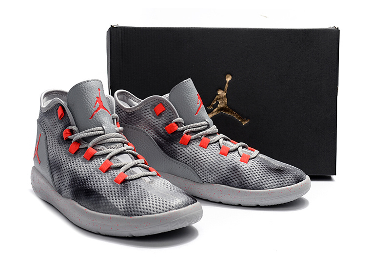 2017 Air Jordan Grey Black Red Casual Shoes - Click Image to Close