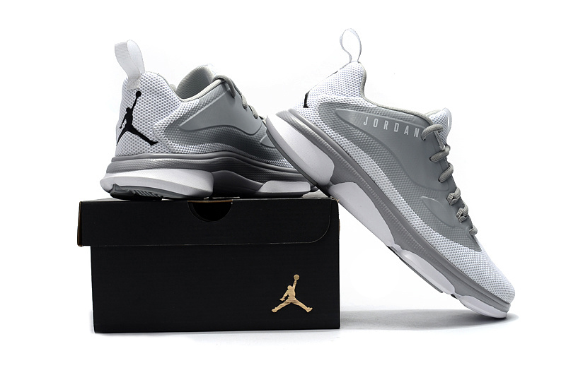 2017 Air Jordan Low White Grey Basketball Shoes