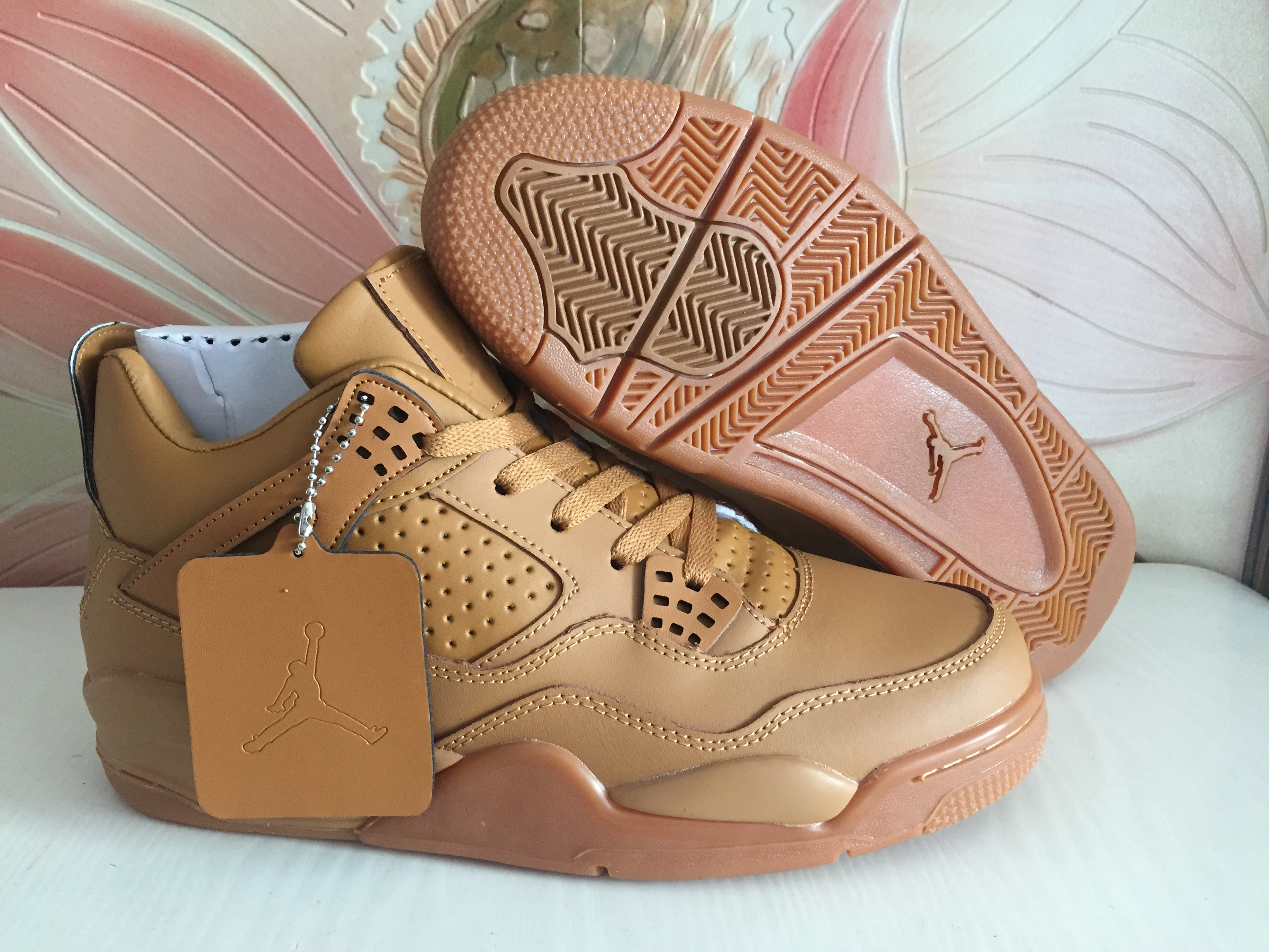 2018 Air Jordan 4 Wheat Yellow Shoes - Click Image to Close