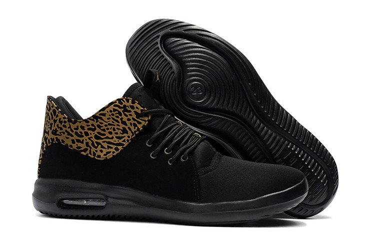 2018 Air Jordan Running Shoes Black Cheetah Print Yellow - Click Image to Close