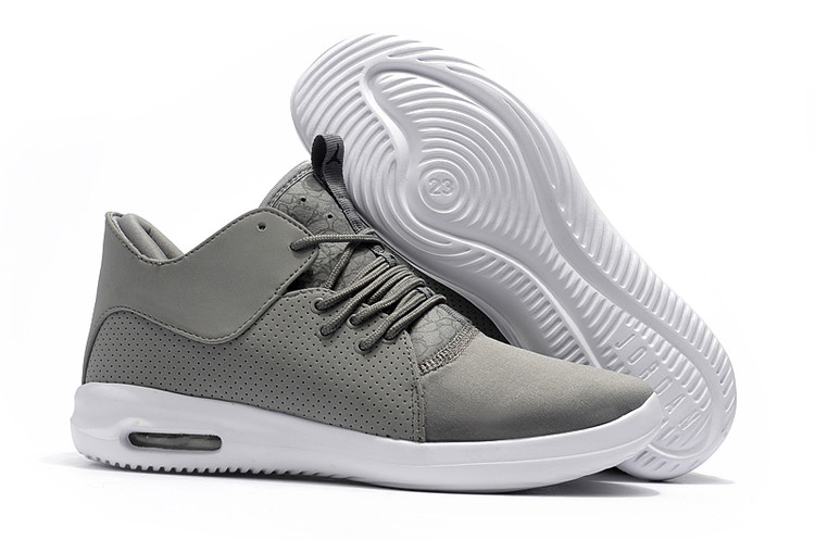 2018 Air Jordan Running Shoes Grey White - Click Image to Close