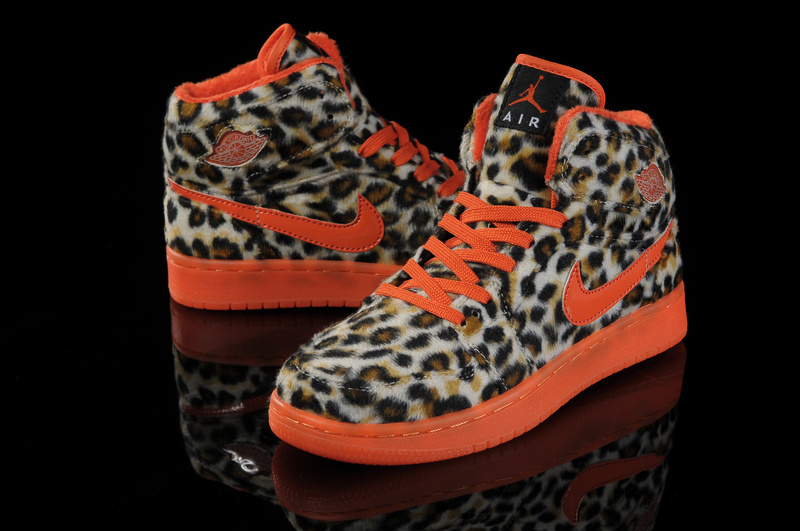 Air Jordan 1 Leopard White Orange For 