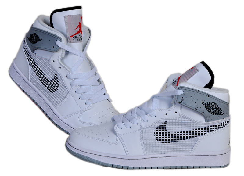New Arrival Jordan 1 Retro 89 White Grey Shoes - Click Image to Close