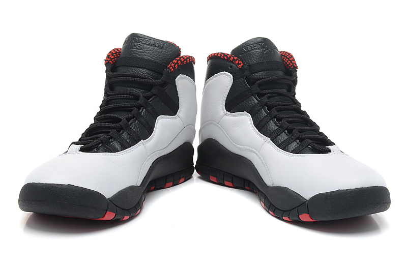 New Arrival Jordan 10 Grey Black Red Shoes