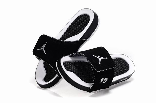 Air Jordan 10 Slipper Black White Logo