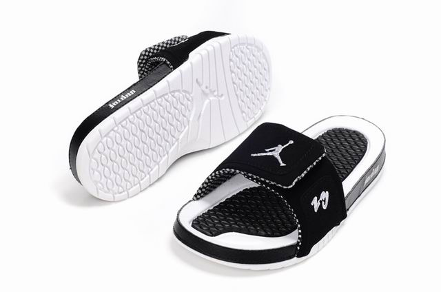 Air Jordan 10 Slipper Black White Logo