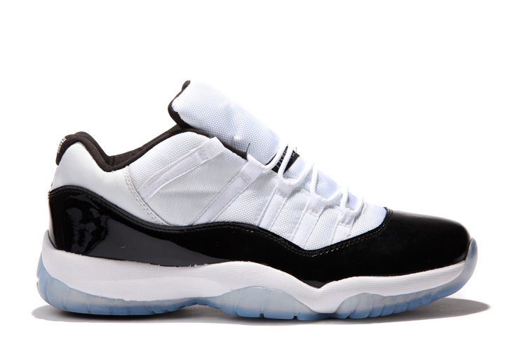 Air Jordan 11 Low White Black Concard Shoes [AAJ60]