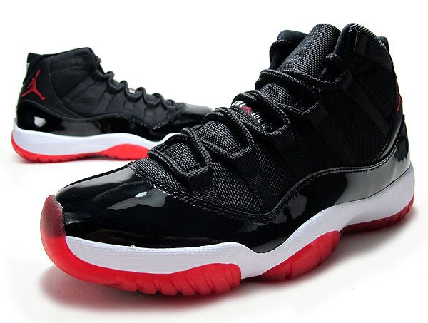 Air Jordan 11 Retro Bred Black Red Shoes