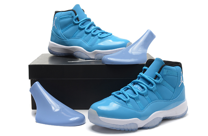 Air Jordan 11 Retro Light Blue White 2014 Shoes - Click Image to Close