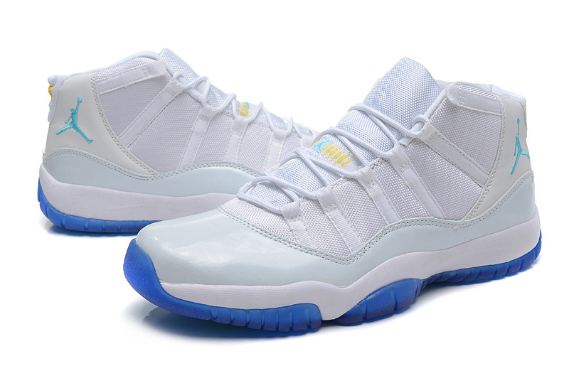 Air Jordan 11 Retro White Blue Shoes