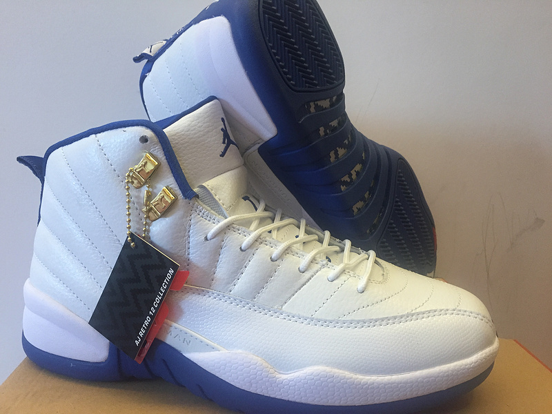 Air Jordan 12 OG UNC White Blue Shoes