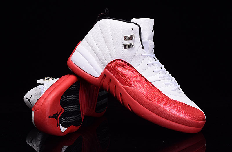 Air Jordan 12 OG White Red Shoes