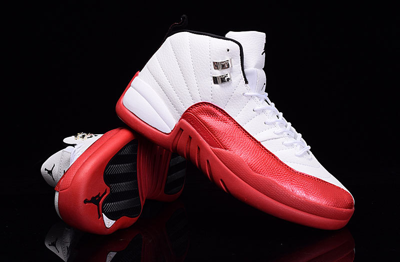 Air Jordan 12 OG White Red Shoes - Click Image to Close