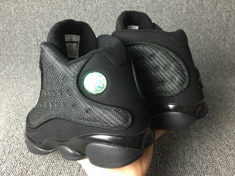 Air Jordan 13 All Black Cat Shoes - Click Image to Close