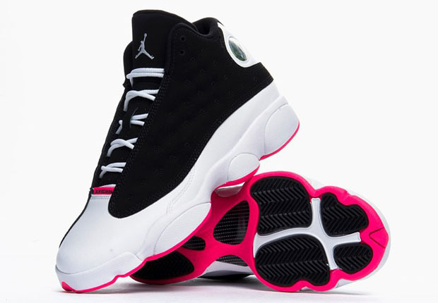 Air Jordan 13 GS Black Hyper Pink Shoes For Women - Click Image to Close