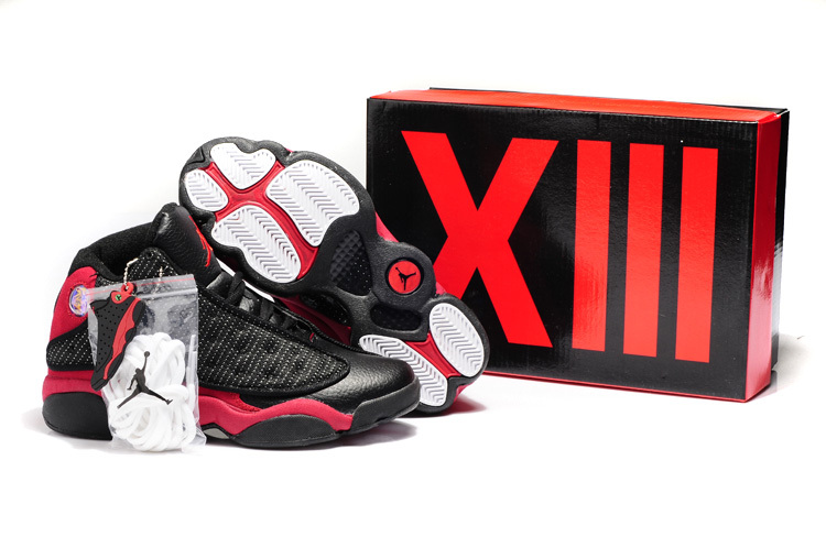 Air Jordan 13 Hardback Black Red Shoes - Click Image to Close