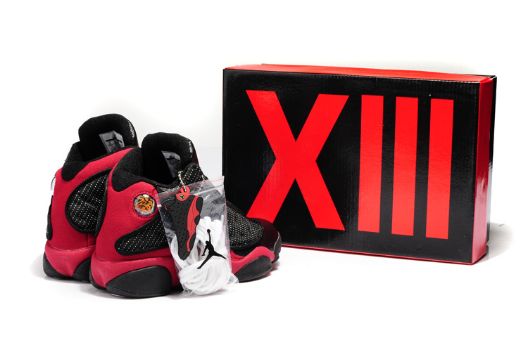 Air Jordan 13 Hardback Black Red Shoes - Click Image to Close