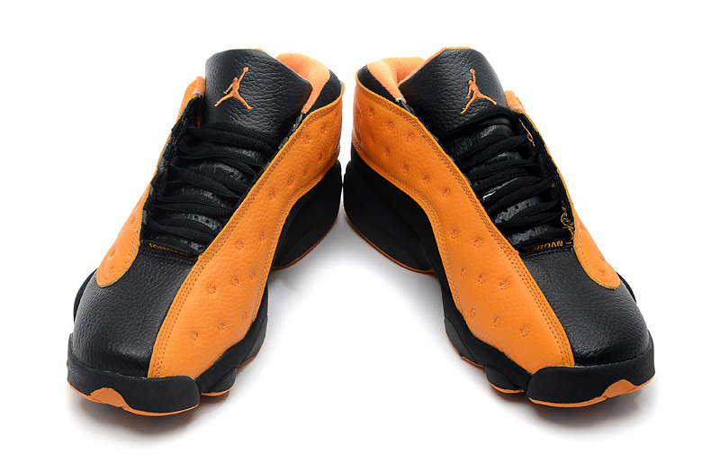 New Arrival Jordan 13 Low Black Orange Shoes - Click Image to Close