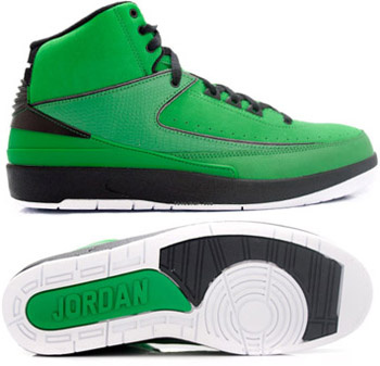Jordan 2 Retro Green Chrome