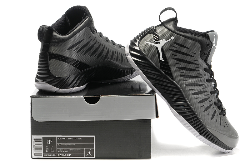 2012 Olympic Jordan Shoes Black Grey
