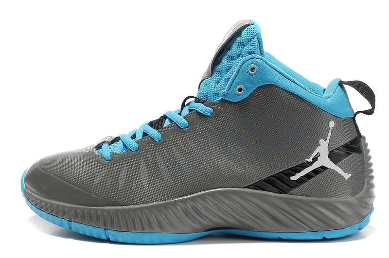 2012 Olympic Jordan Shoes Grey Dark Blue - Click Image to Close