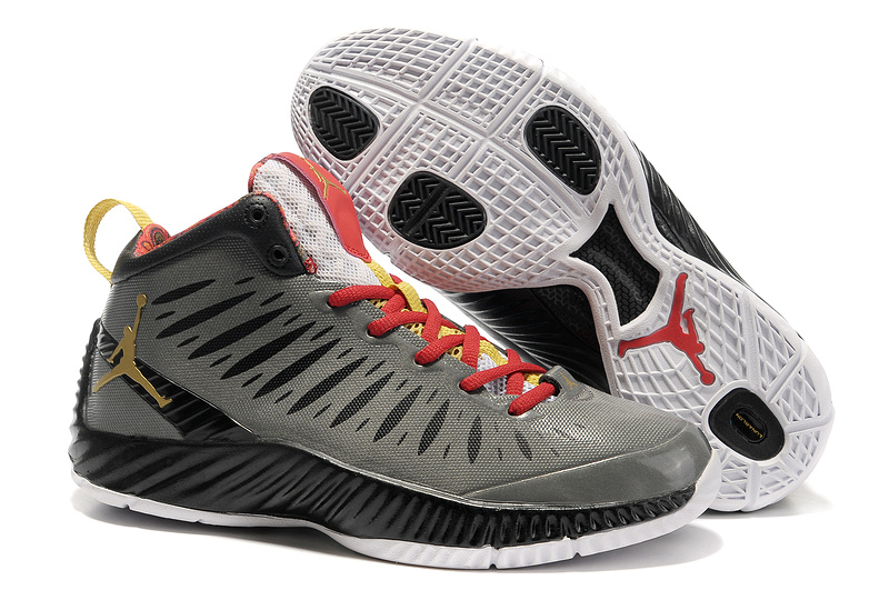 2012 Olympic Jordan Shoes Grey Red White - Click Image to Close
