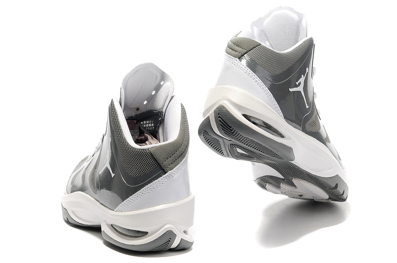2012 Olympic Jordan Shoes Grey White - Click Image to Close