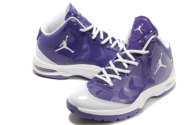 Comfortable 2012 Olympic Jordan Shoes Purple White For Sale